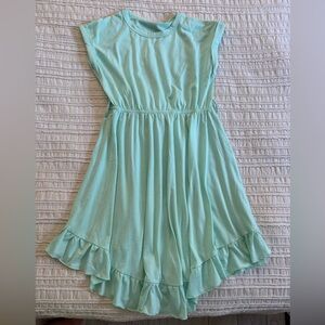 Kids Mint Green Ruffle Dress